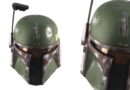 A replica Boba Fett helmet from Star Wars franchise