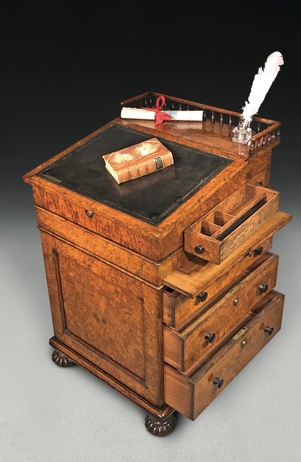 An antique Davenport desk by Gillows of Lancaster