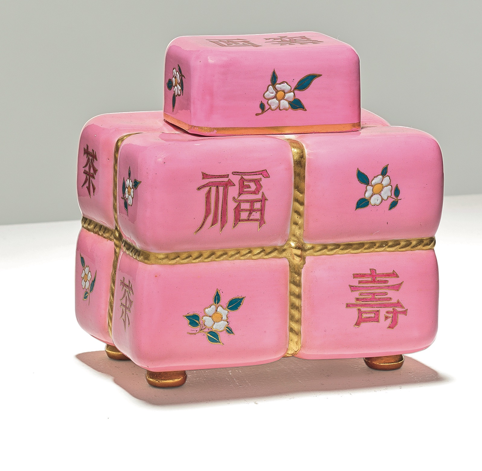 Christopher Dresser design for Minton, a tea caddy and cover, model 1471, c. 1870