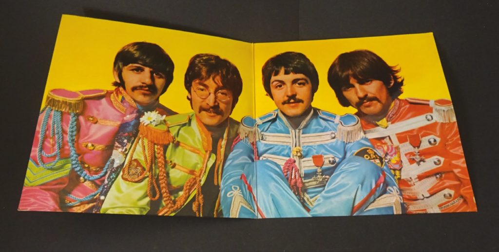 The Beatles' Sgt Pepper's Lonely Hearts Club Band gatefold LP cover