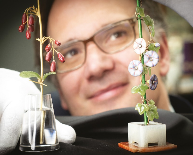 Charles Hanson and Faberge flowers