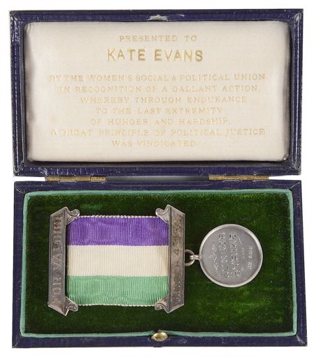 The Suffragette collection in the sale includes a Hunger Strike Medal