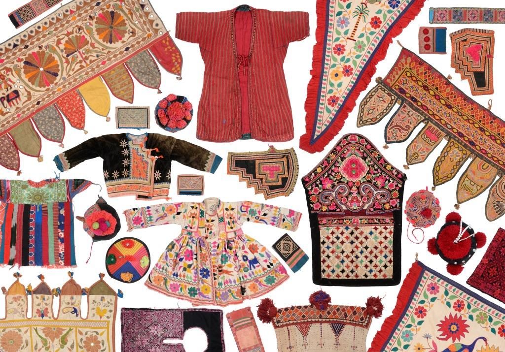 A collection of south east Asian textiles in the antique costume and textiles sale