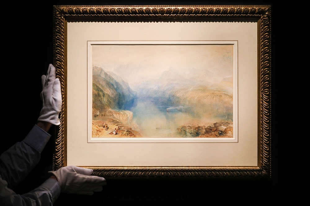 The JMW Turner watercolour, The Lake of Lucerne from Brunnen