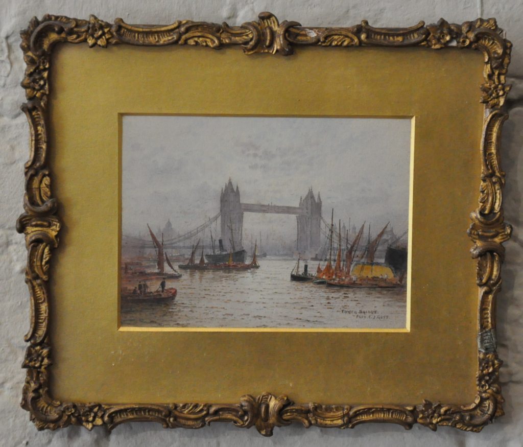 Goff London watercolour of Tower Bridge