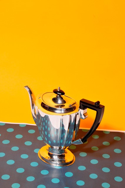 An antique silver teapot from The Urban Vintage Affair