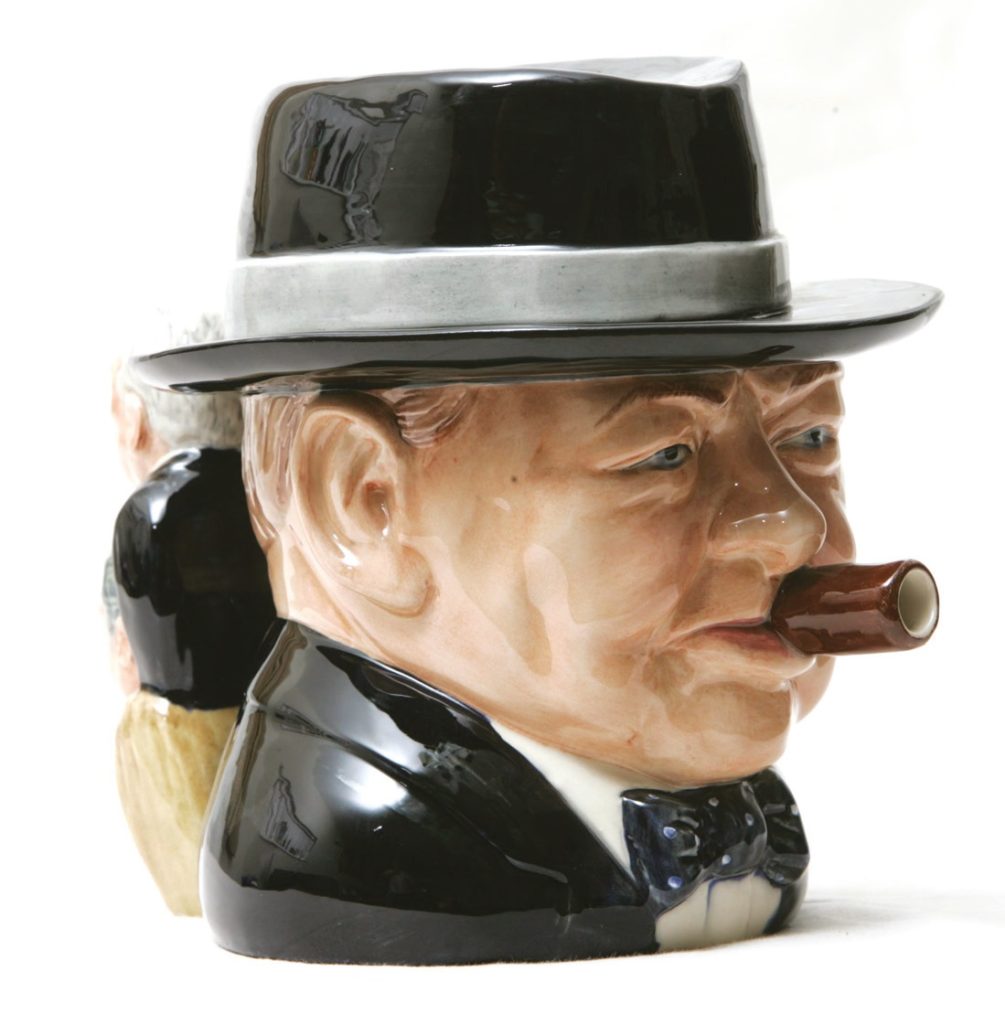 Winston Churchill teapot from Teapot Island museum