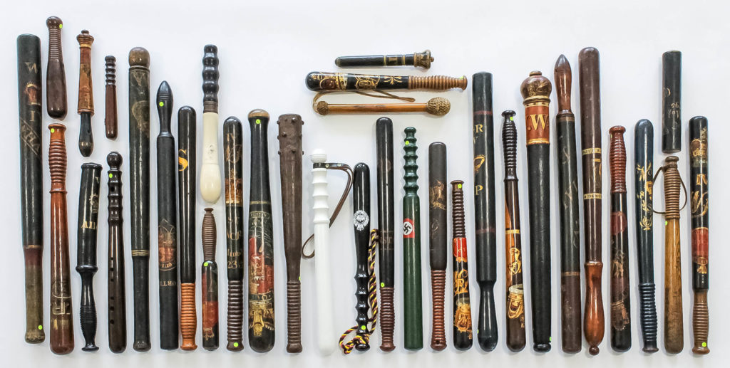The collection of antique police truncheons for sale in Kent
