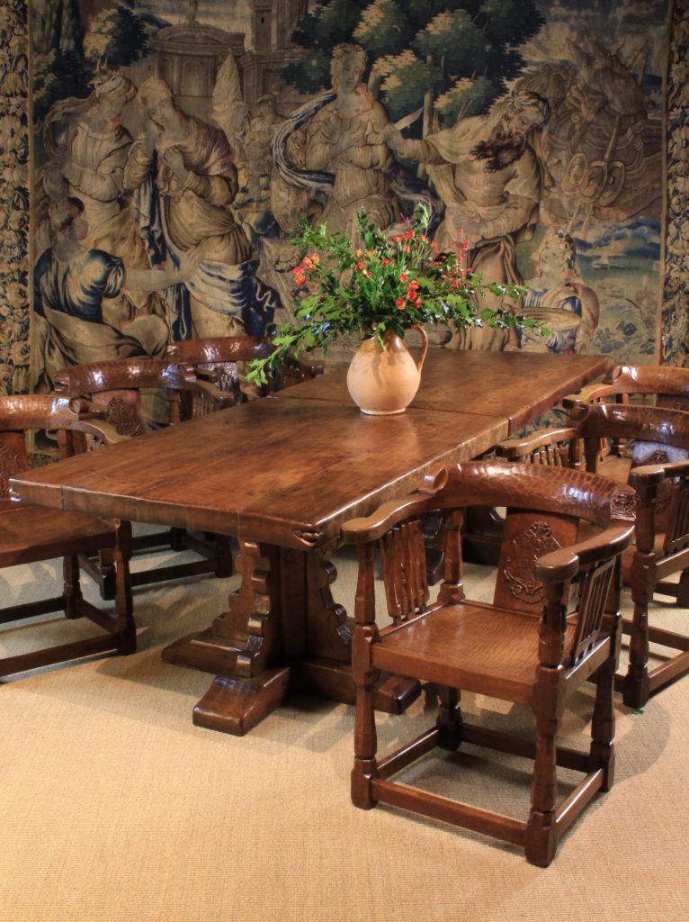 Robert Mouseman Thompson table and chairs