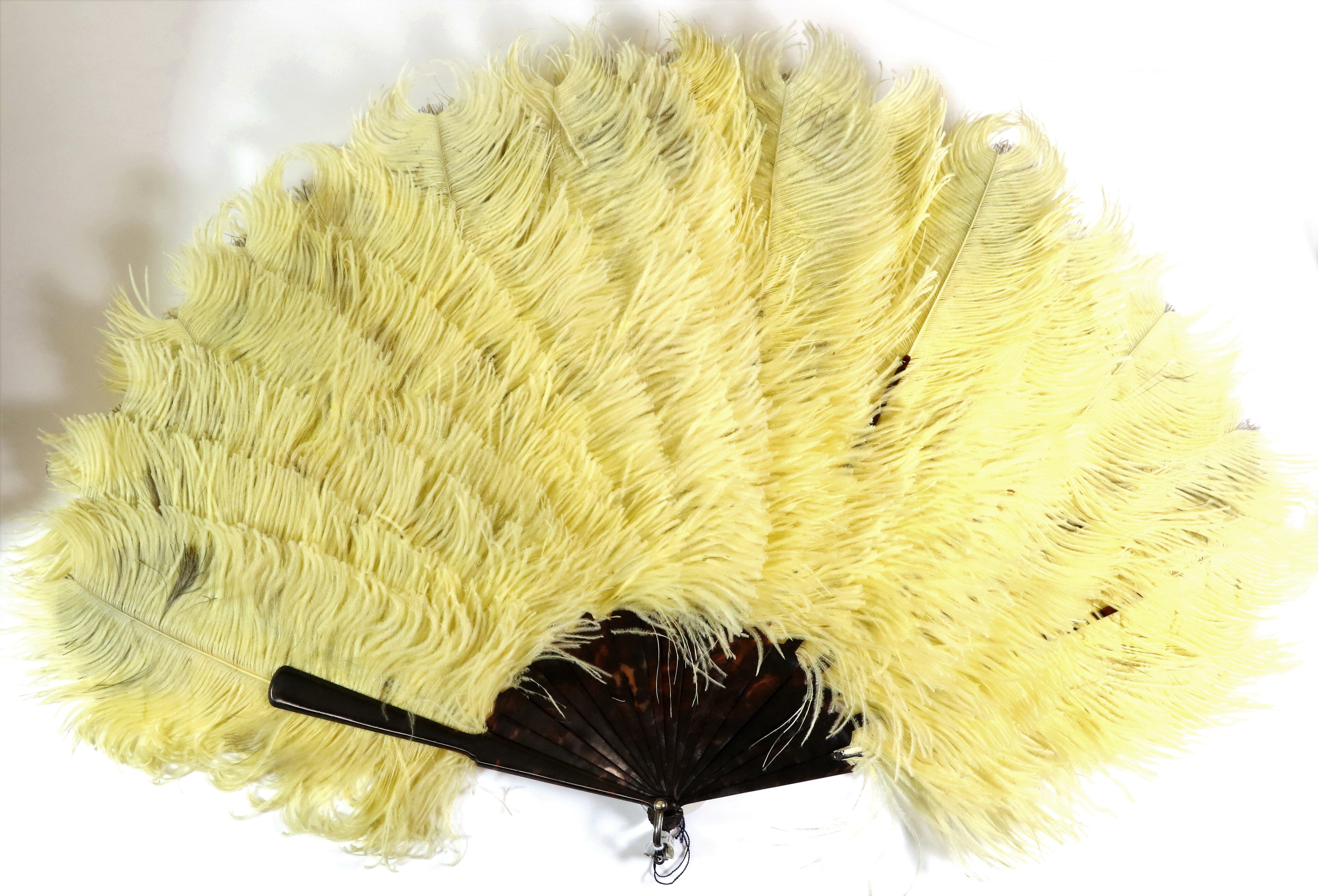 Wallis Simpson antique Ostrich Feather Fan