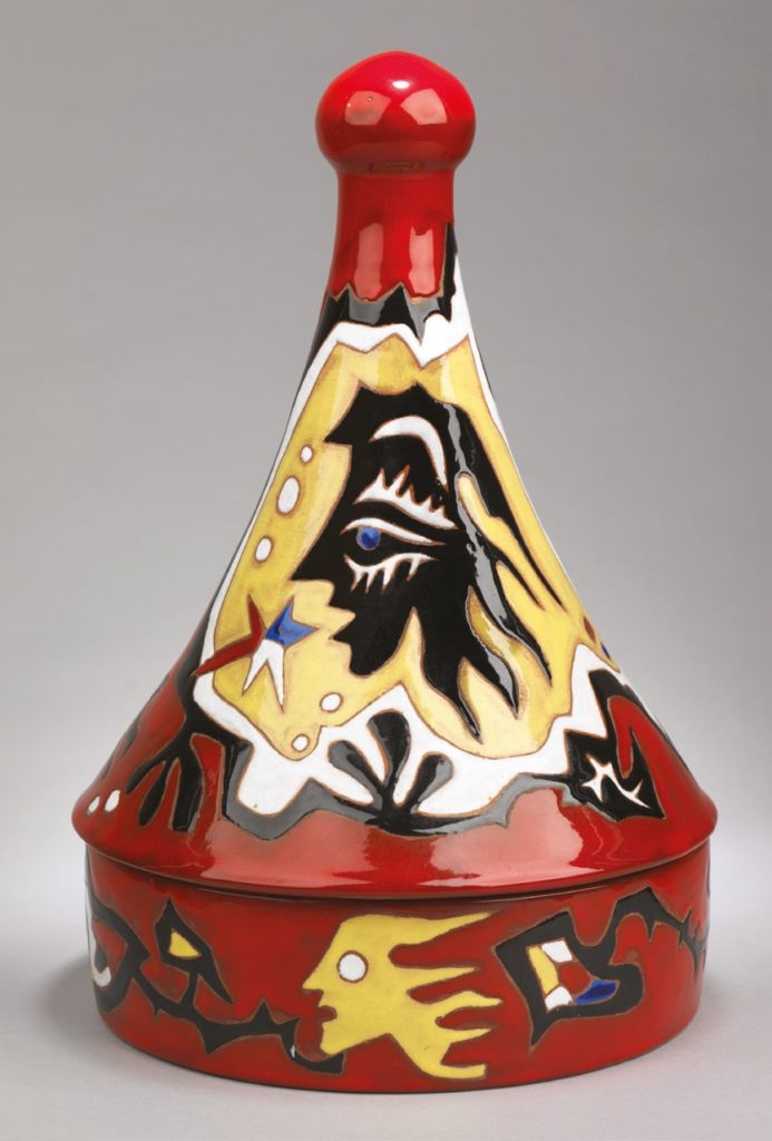 A ceramic tagine by Jean Lurçat