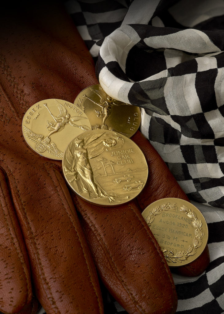 the collection of Brooklands racing medals