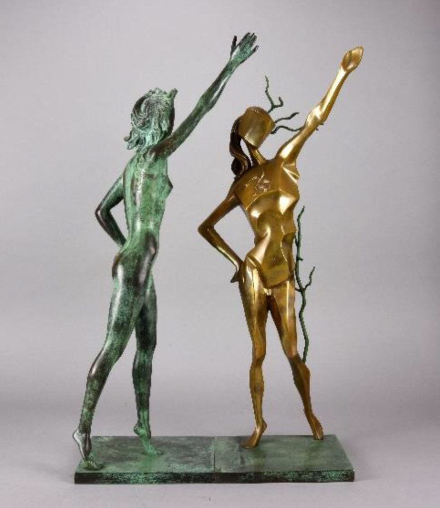 "Hommage a Terpsichore" by Salvador Dali. Bronze. 1984.