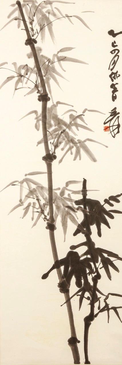 Chinese 20th-century artist Zhang Daqian, Bamboo, hanging scroll