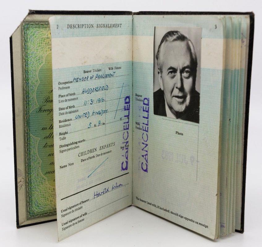 Harold Wilson's passport