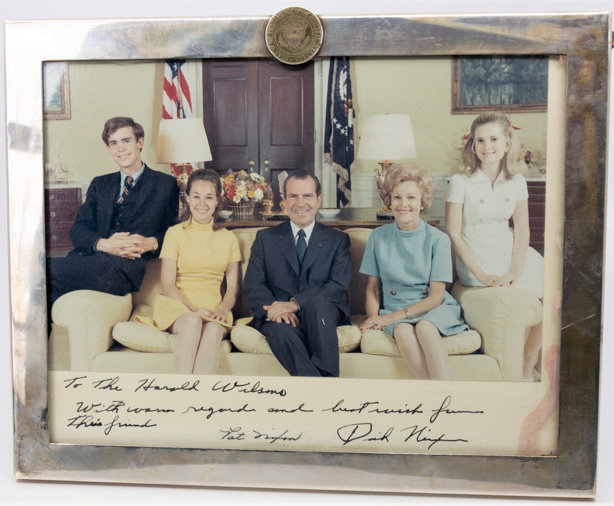 Richard Nixon and family photograph