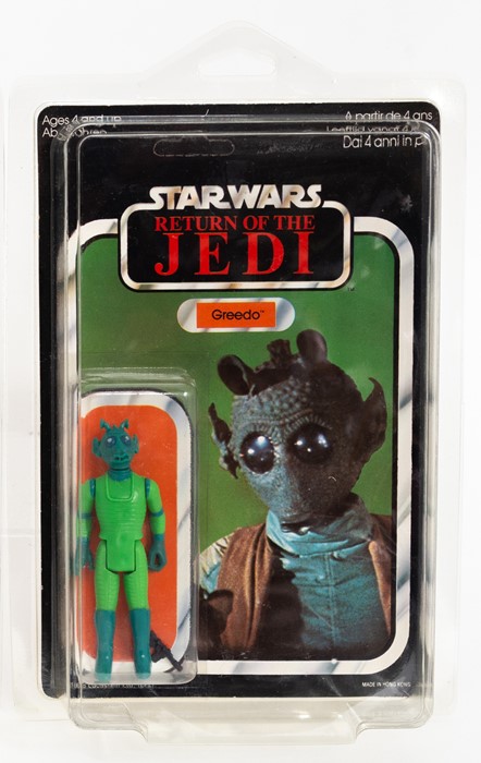 A vintage Star Wars Return of the Jedi Greedo figure